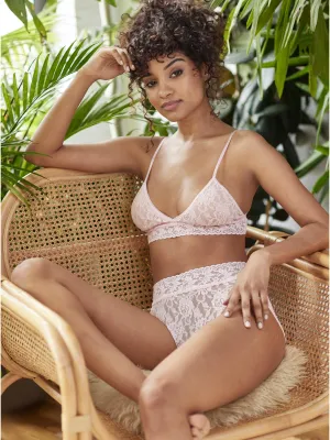 Signature Lace® Padded Triangle Bralette Bliss Pink