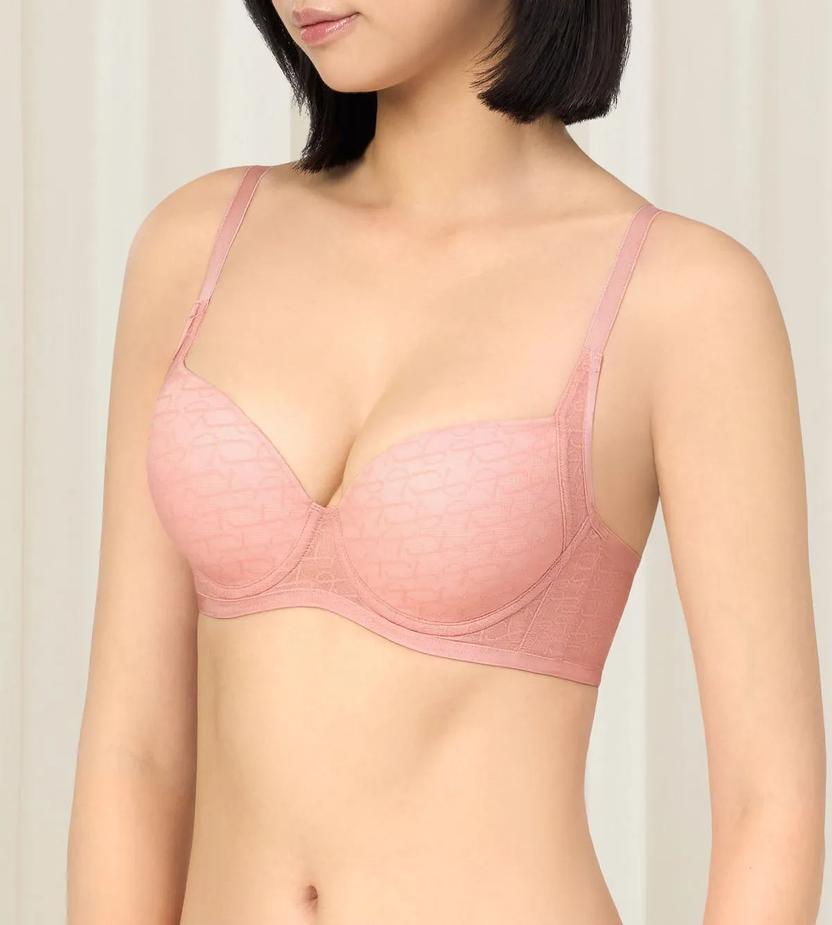SIGNATURE SHEER WIRED PADDED BRA