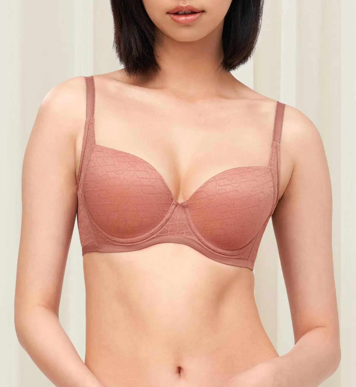 SIGNATURE SHEER WIRED PADDED BRA