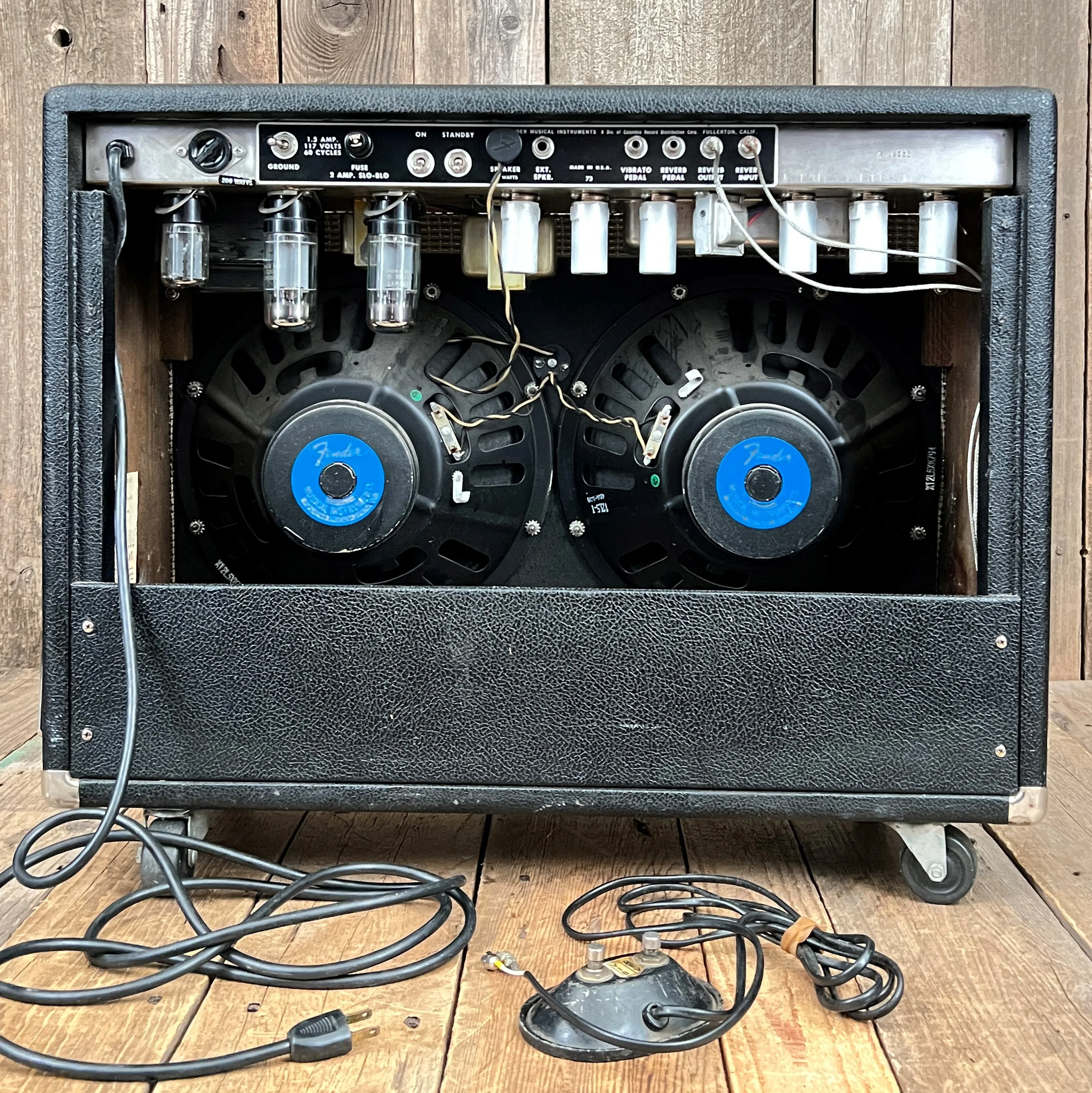 SOLD - Fender Pro Reverb Black Panel Pre CBS 1965 FEIC AA165