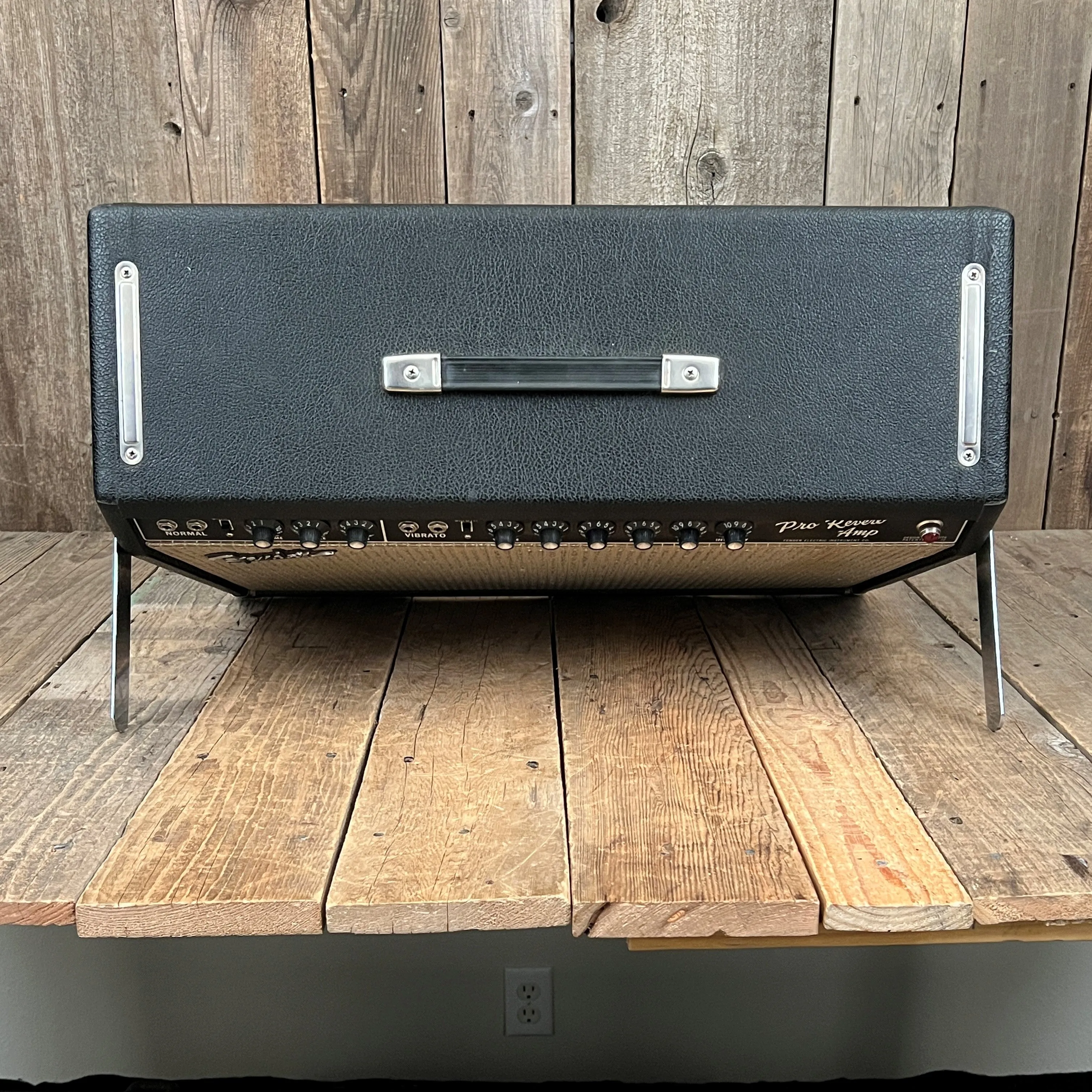 SOLD - Fender Pro Reverb Black Panel Pre CBS 1965 FEIC AA165