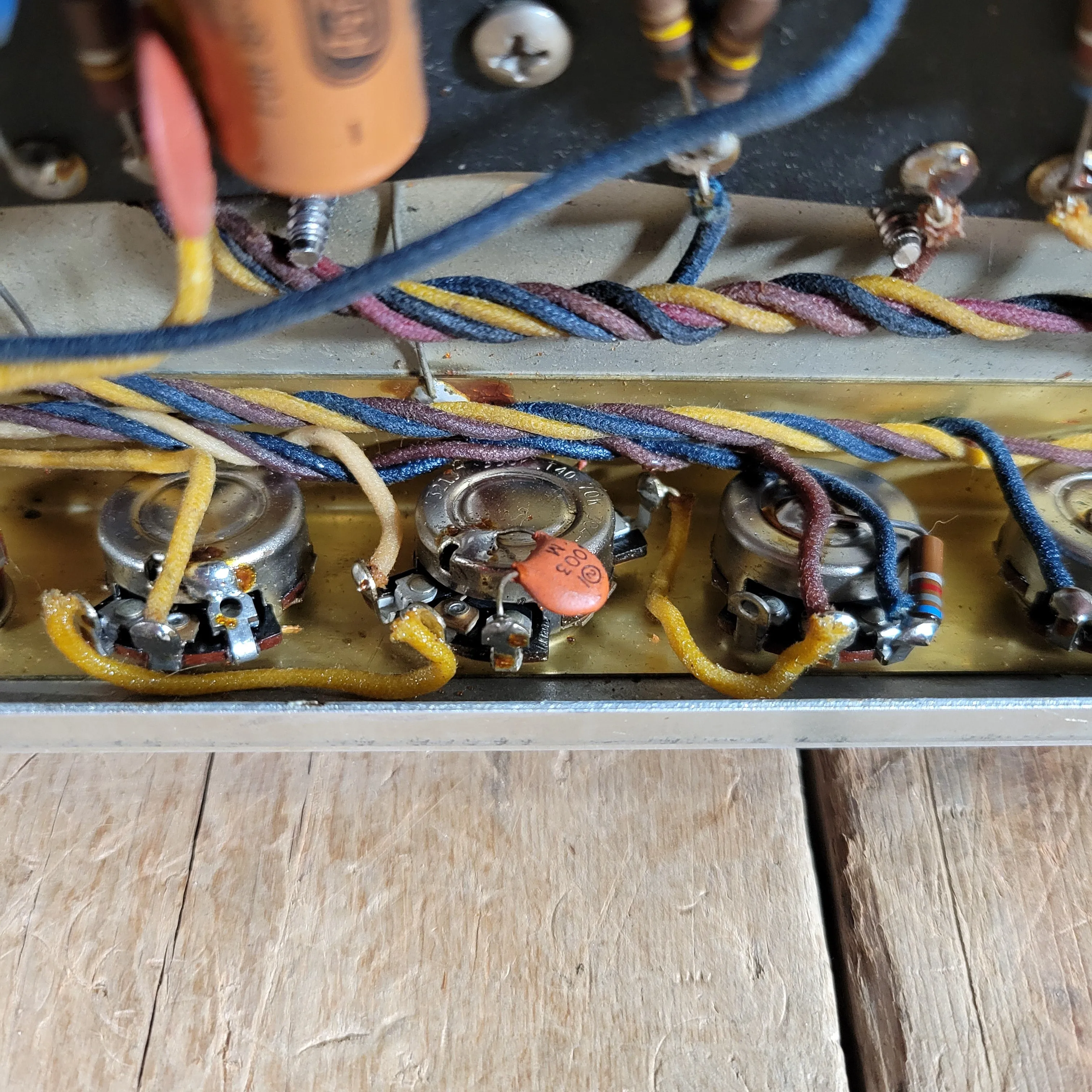 SOLD - Fender Super Amp 6GA-4 Brown Tolex Wheat Grille 1962 Serviced