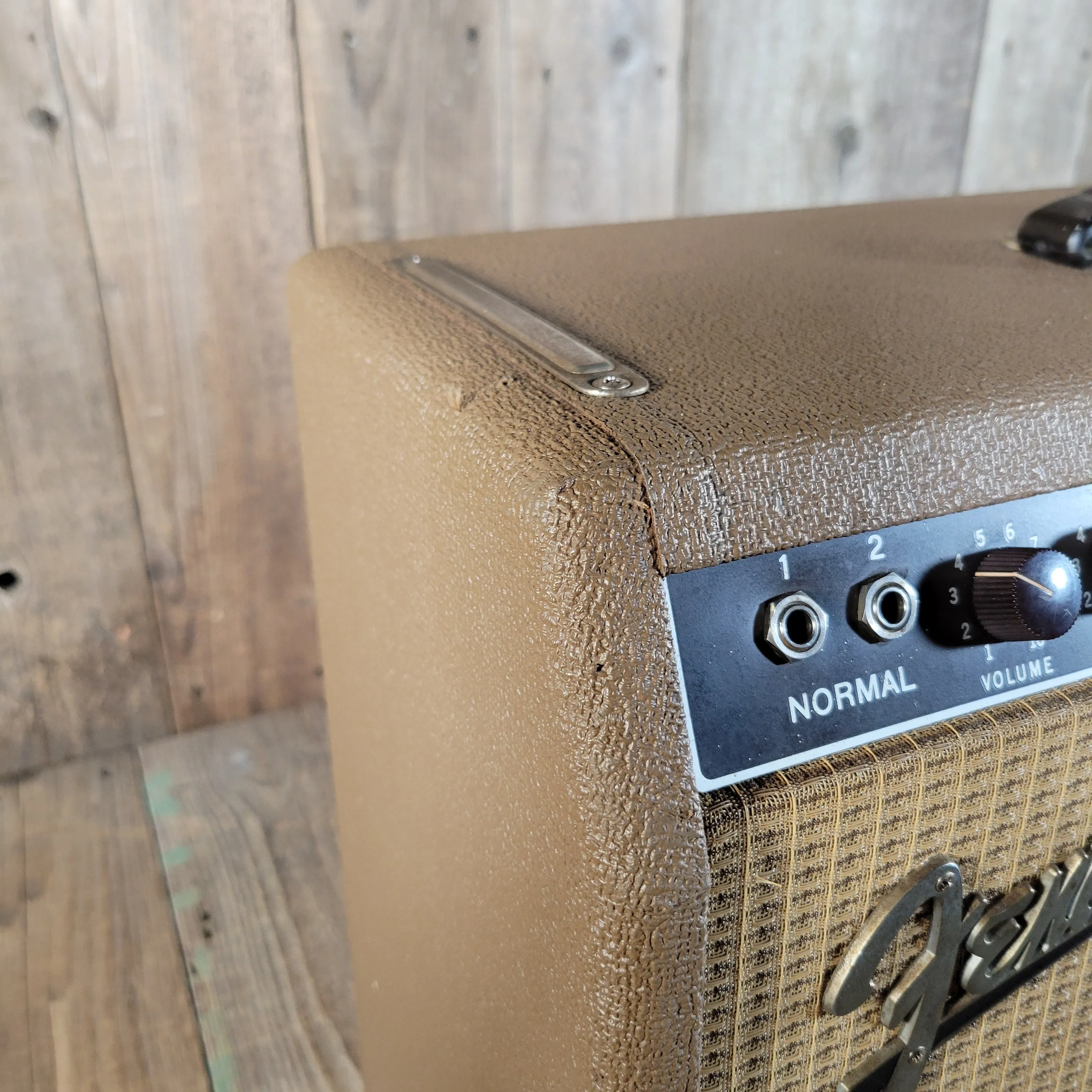 SOLD - Fender Super Amp 6GA-4 Brown Tolex Wheat Grille 1962 Serviced