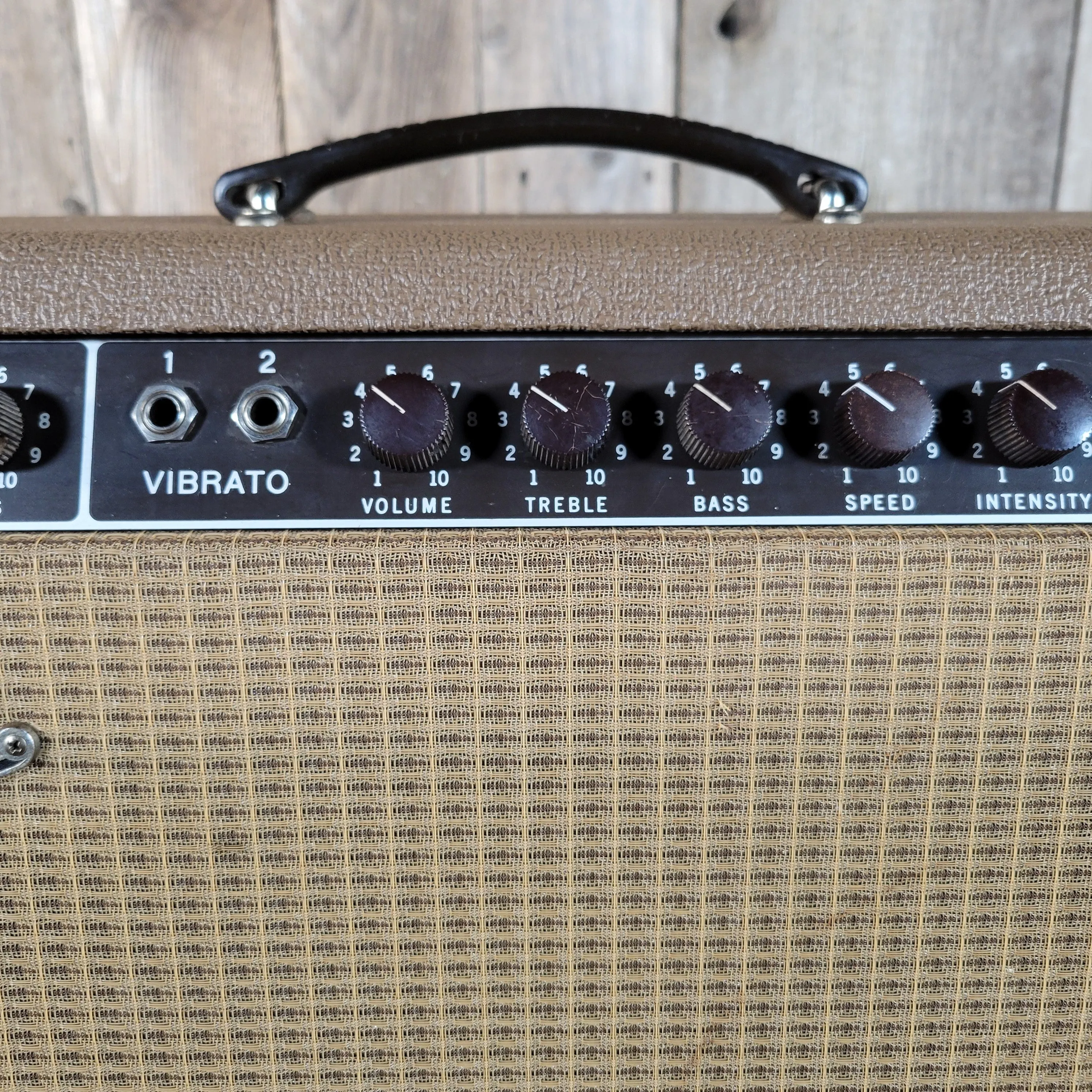 SOLD - Fender Super Amp 6GA-4 Brown Tolex Wheat Grille 1962 Serviced