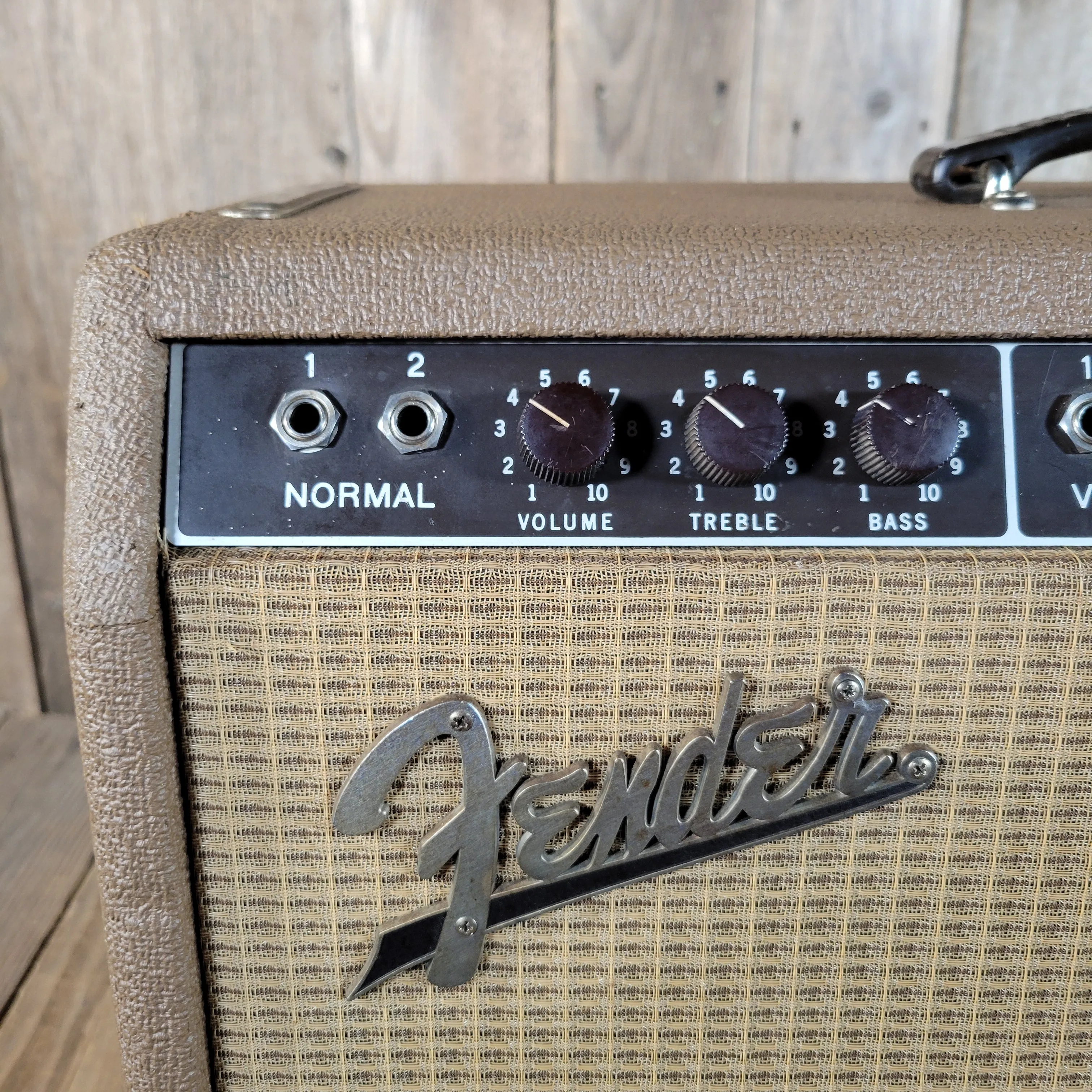 SOLD - Fender Super Amp 6GA-4 Brown Tolex Wheat Grille 1962 Serviced