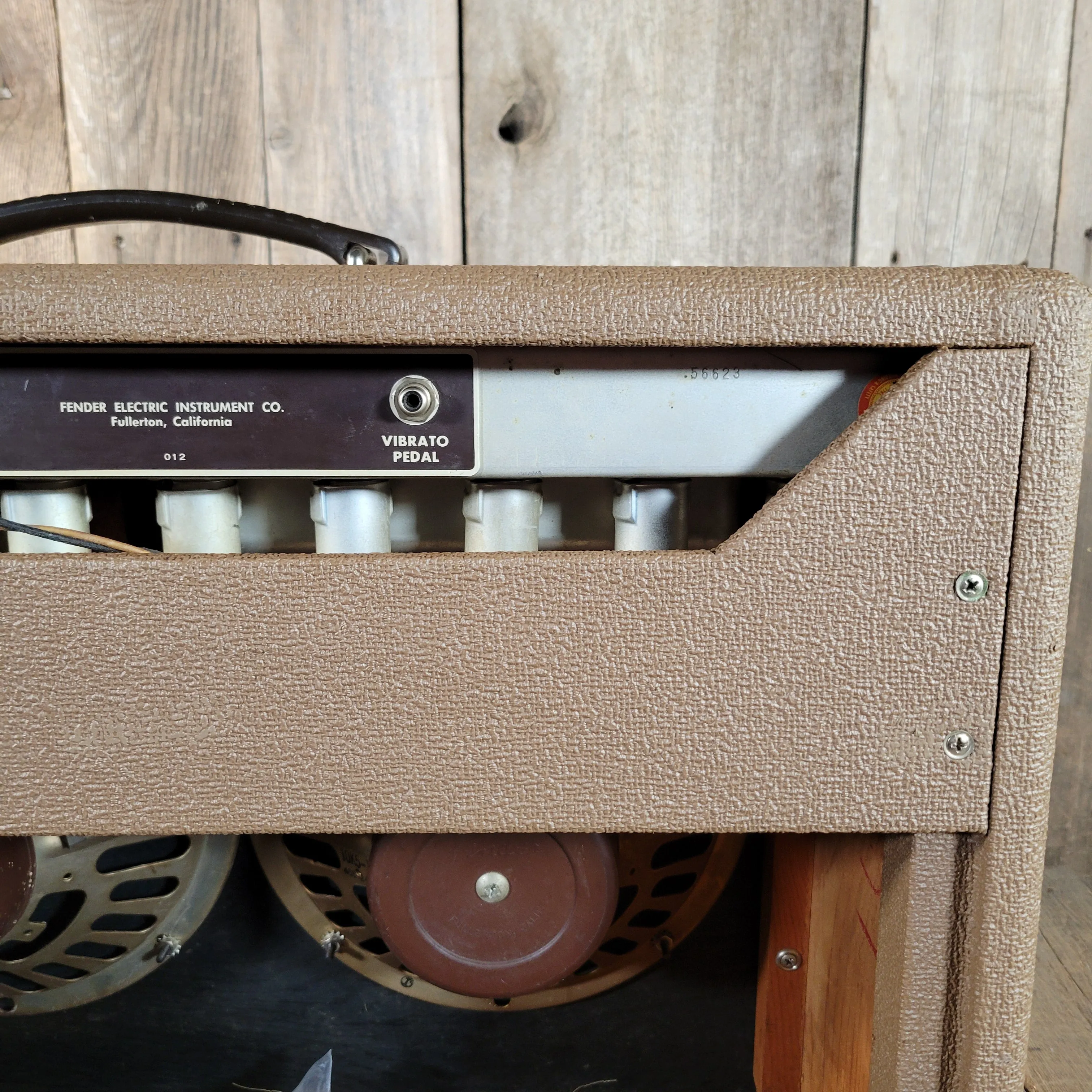 SOLD - Fender Super Amp 6GA-4 Brown Tolex Wheat Grille 1962 Serviced