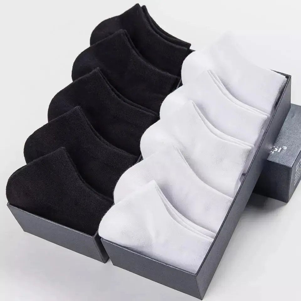 Solid Color Cotton Ankle Socks