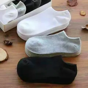 Solid Color Cotton Ankle Socks