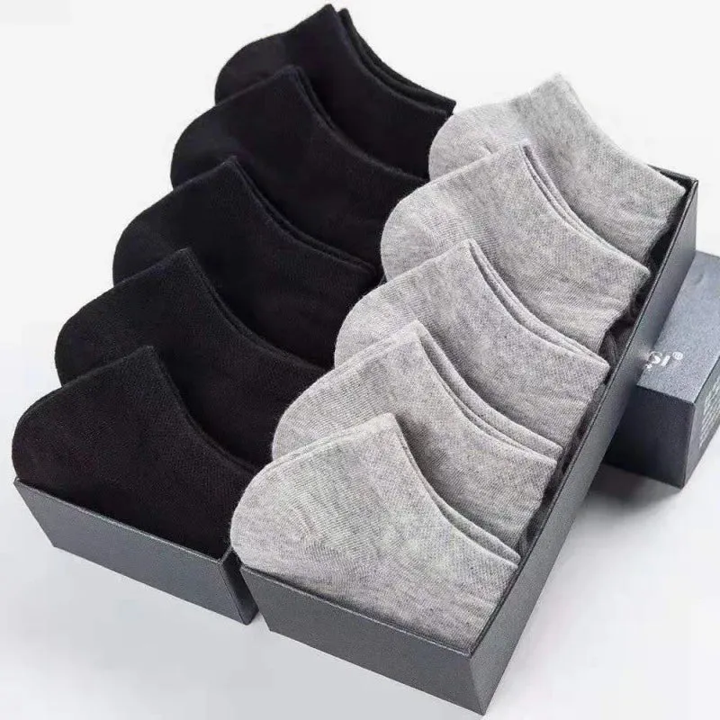 Solid Color Cotton Ankle Socks