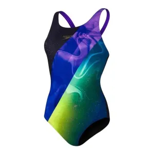 Speedo Women's Digital Medalist Swimsuit - Black/Purple