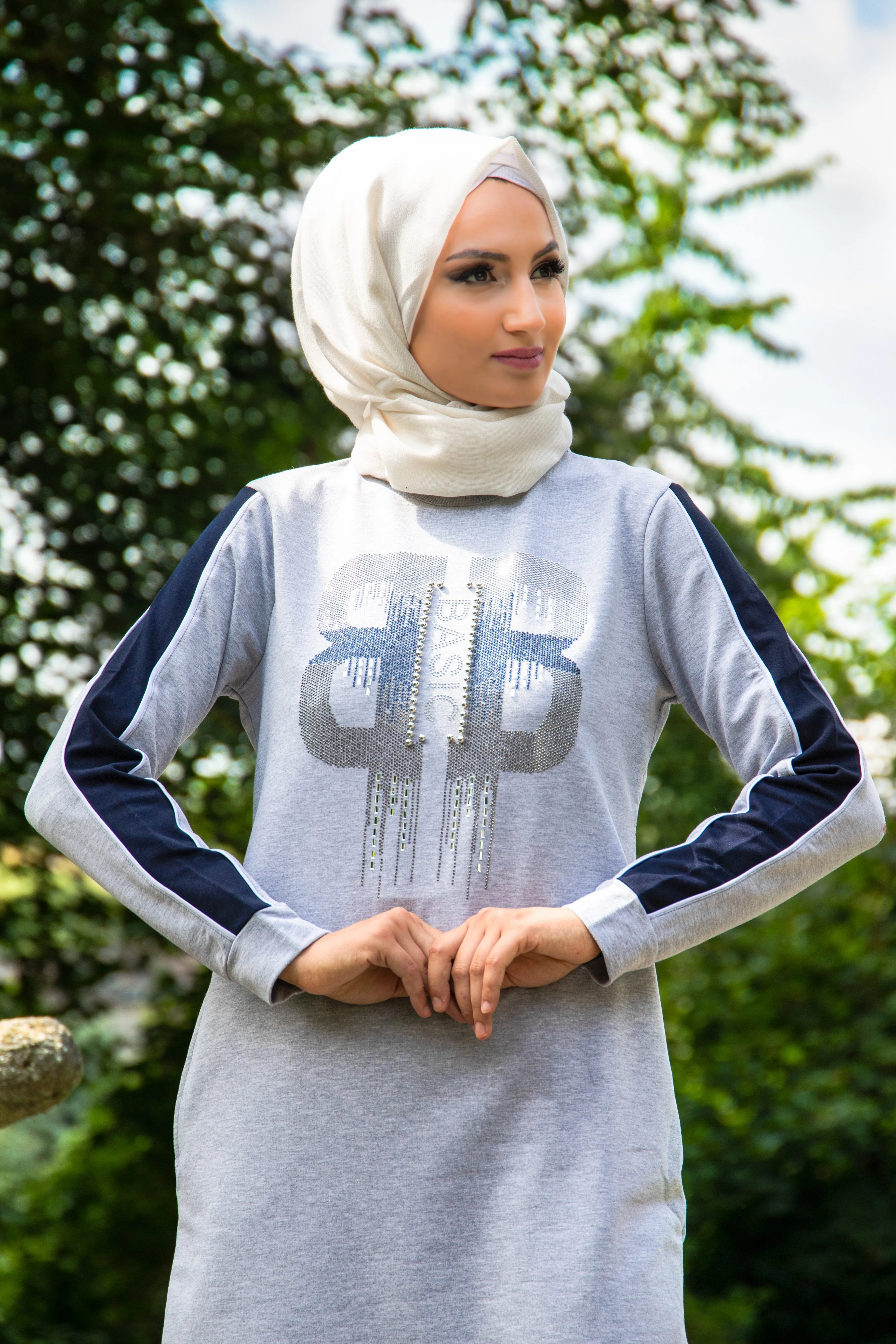 Sport Training Outfit | Dark Blue & Grey