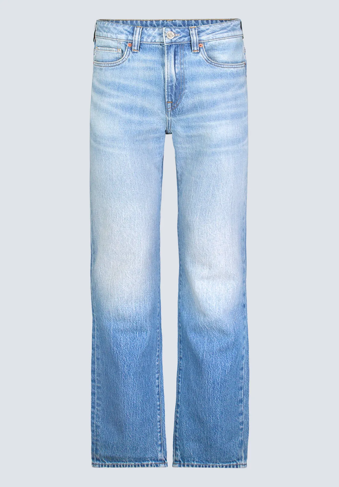Straight Six Men's Crinkled and Sanded Jeans, Light Blue - BM26000