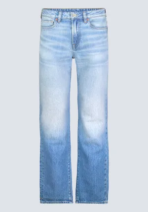 Straight Six Men's Crinkled and Sanded Jeans, Light Blue - BM26000