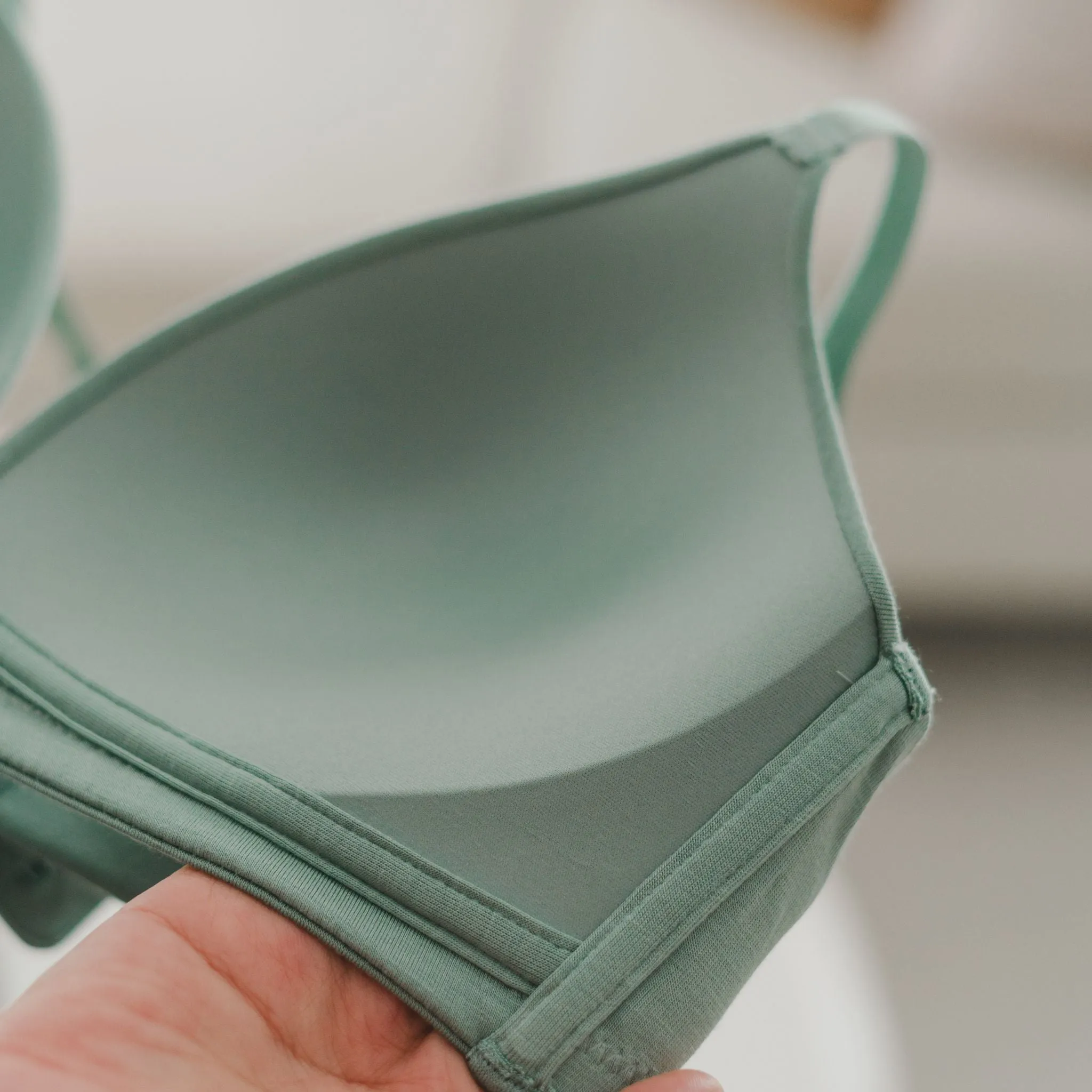 Supportive Flexi-Fit! Lightly-Lined Wireless Bra in Zen Sage