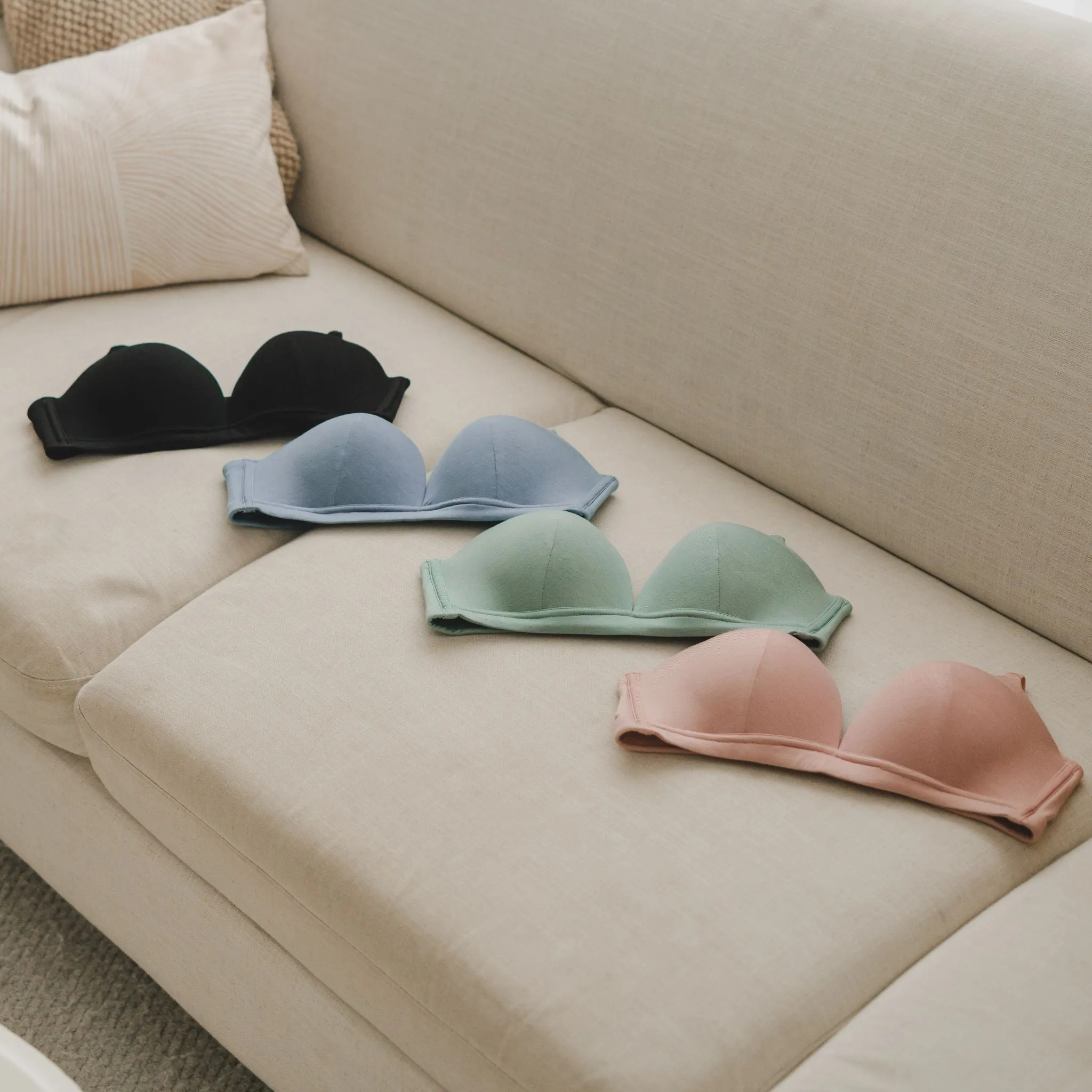 Supportive Flexi-Fit! Lightly-Lined Wireless Bra in Zen Sage