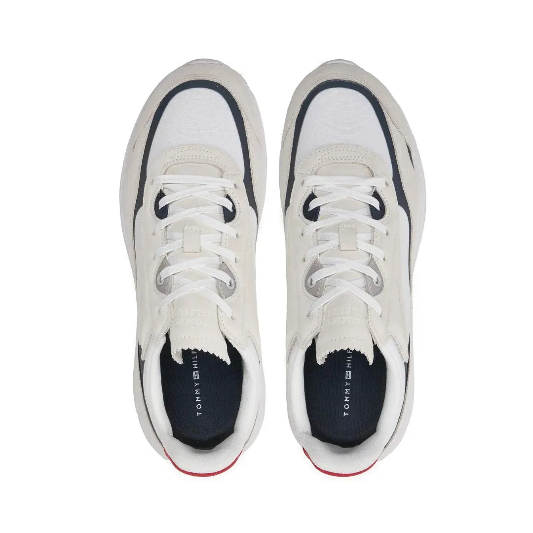 Tommy Hilfiger Modern Runner Tech Print Sneakers FM0FM05123-WHT