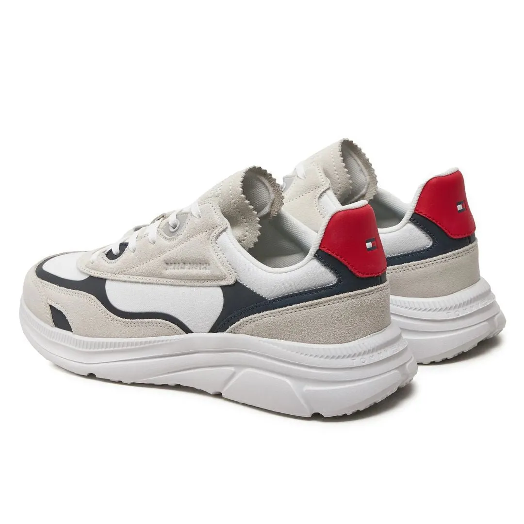 Tommy Hilfiger Modern Runner Tech Print Sneakers FM0FM05123-WHT