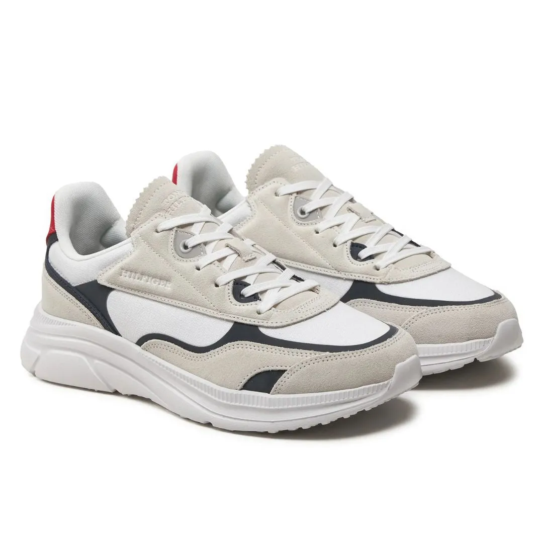 Tommy Hilfiger Modern Runner Tech Print Sneakers FM0FM05123-WHT