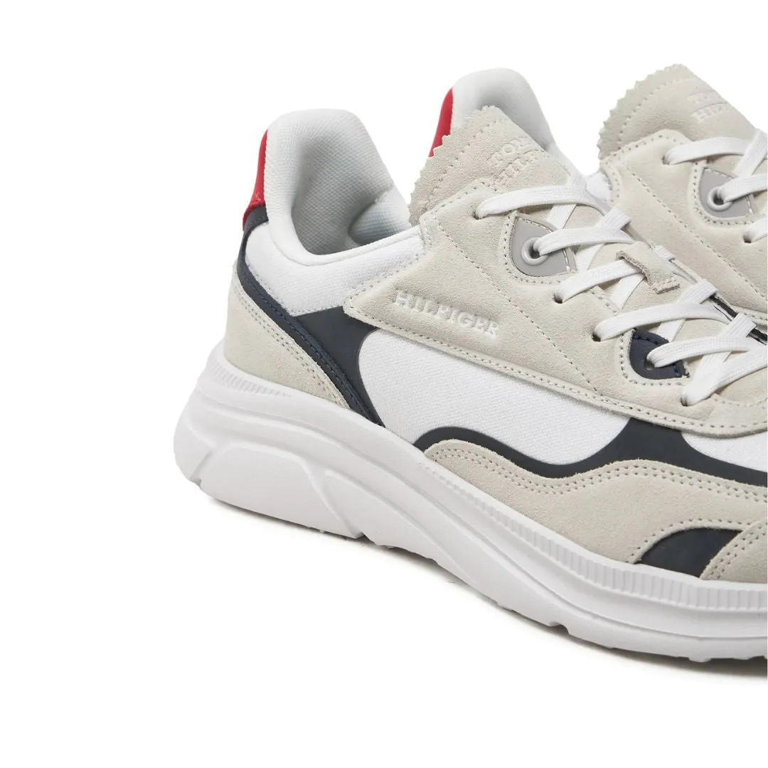 Tommy Hilfiger Modern Runner Tech Print Sneakers FM0FM05123-WHT