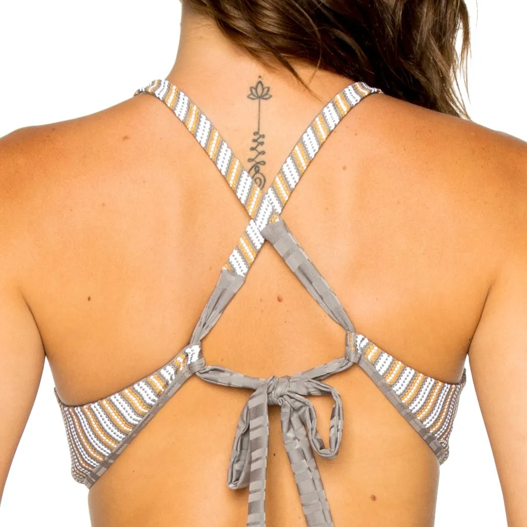 TORRE DE ORO - Cross Back Halter Top