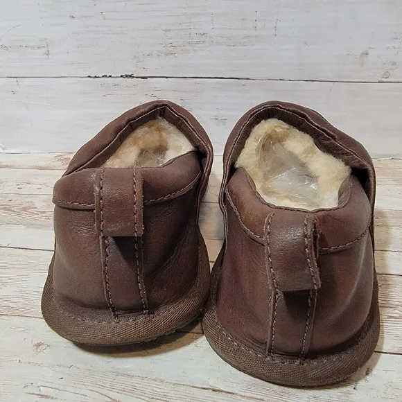 Ugg Men's Sheldon Slippers in brown leather