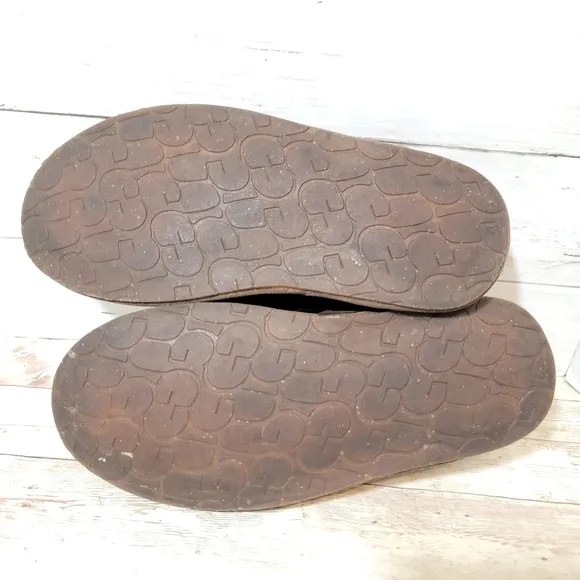 Ugg Men's Sheldon Slippers in brown leather