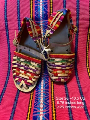 US 10.5- Kids Multicolor Huarachas- Huarachas para niñxs