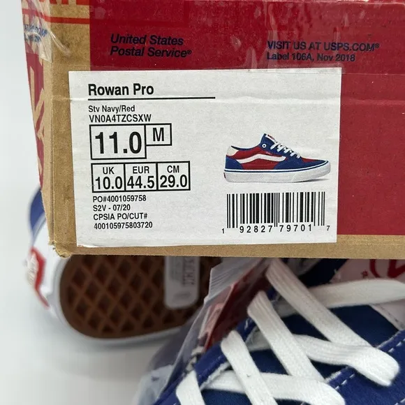 Vans Red and Blue Sneakers