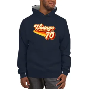 Vintage 1970 Warm Retro Lines Champion Hoodie