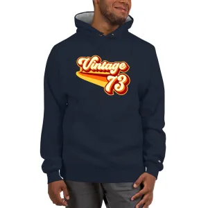 Vintage 1973 Warm Retro Lines Champion Hoodie