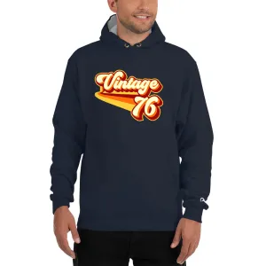 Vintage 1976 Warm Retro Lines Champion Hoodie