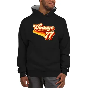 Vintage 1977 Warm Retro Lines Champion Hoodie