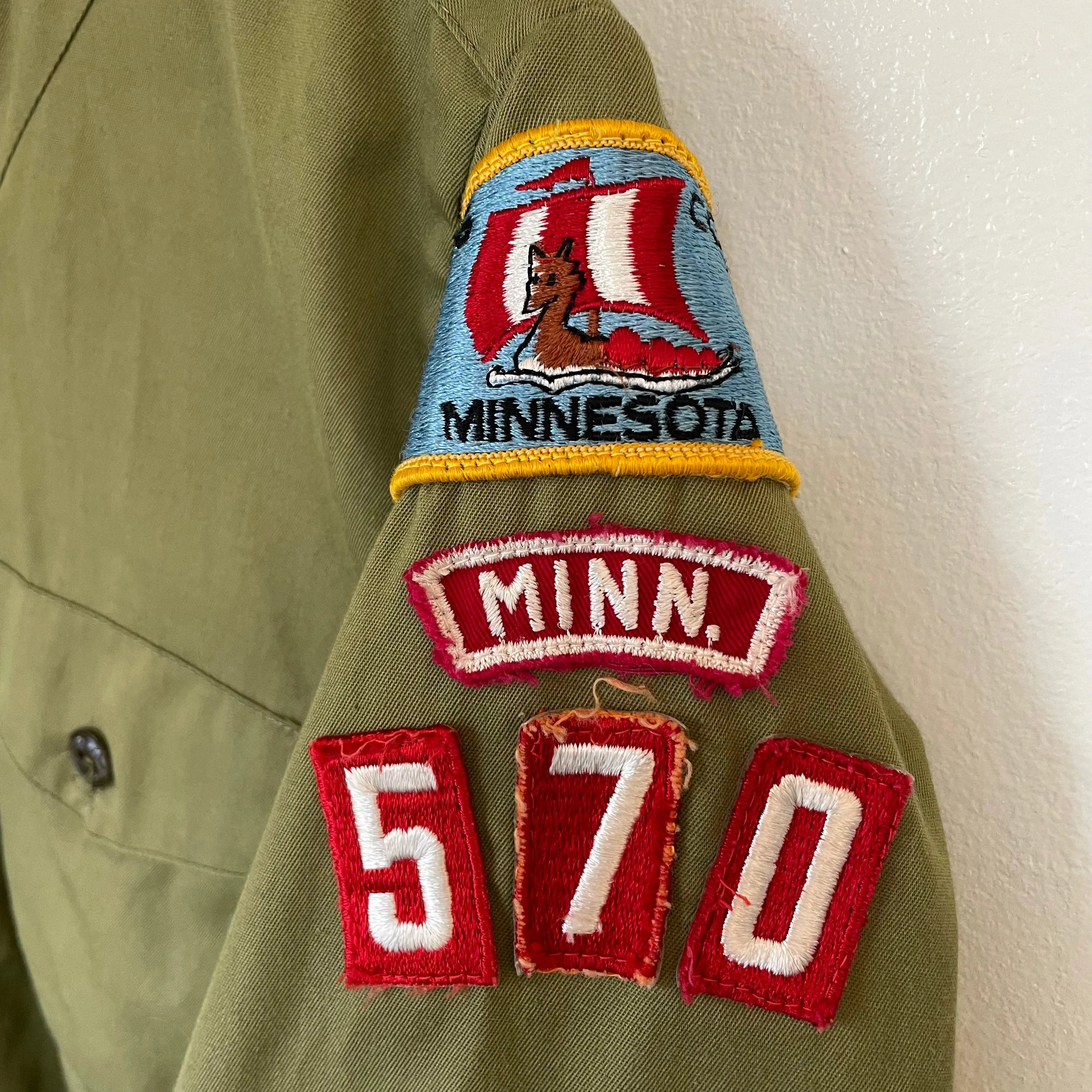 Vintage 70s BSA official shirt with patches // Small Medium (HT2339)