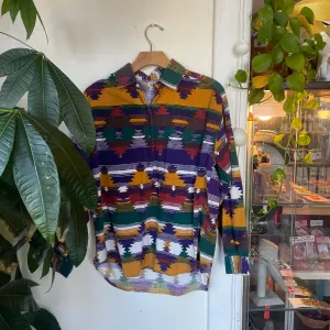 Vintage 90s Plus Minus southwestern shirt  //  Size Large (HT2430)