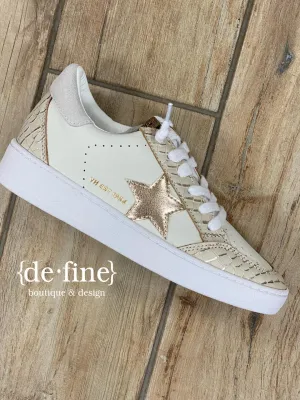 Vintage Havanas Denisse Crocodile Sneakers