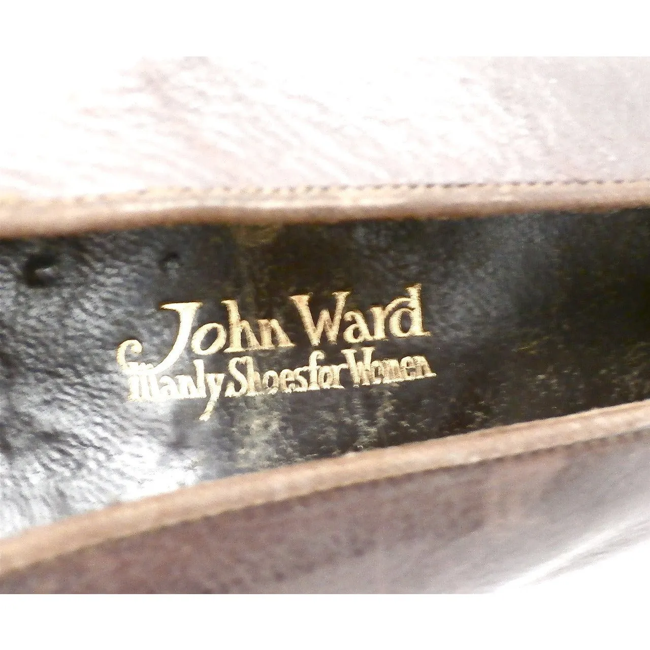 Vintage Ladies Shoes Pumps Brown Leather Late Teens-Early 1920s Size 6B John Ward