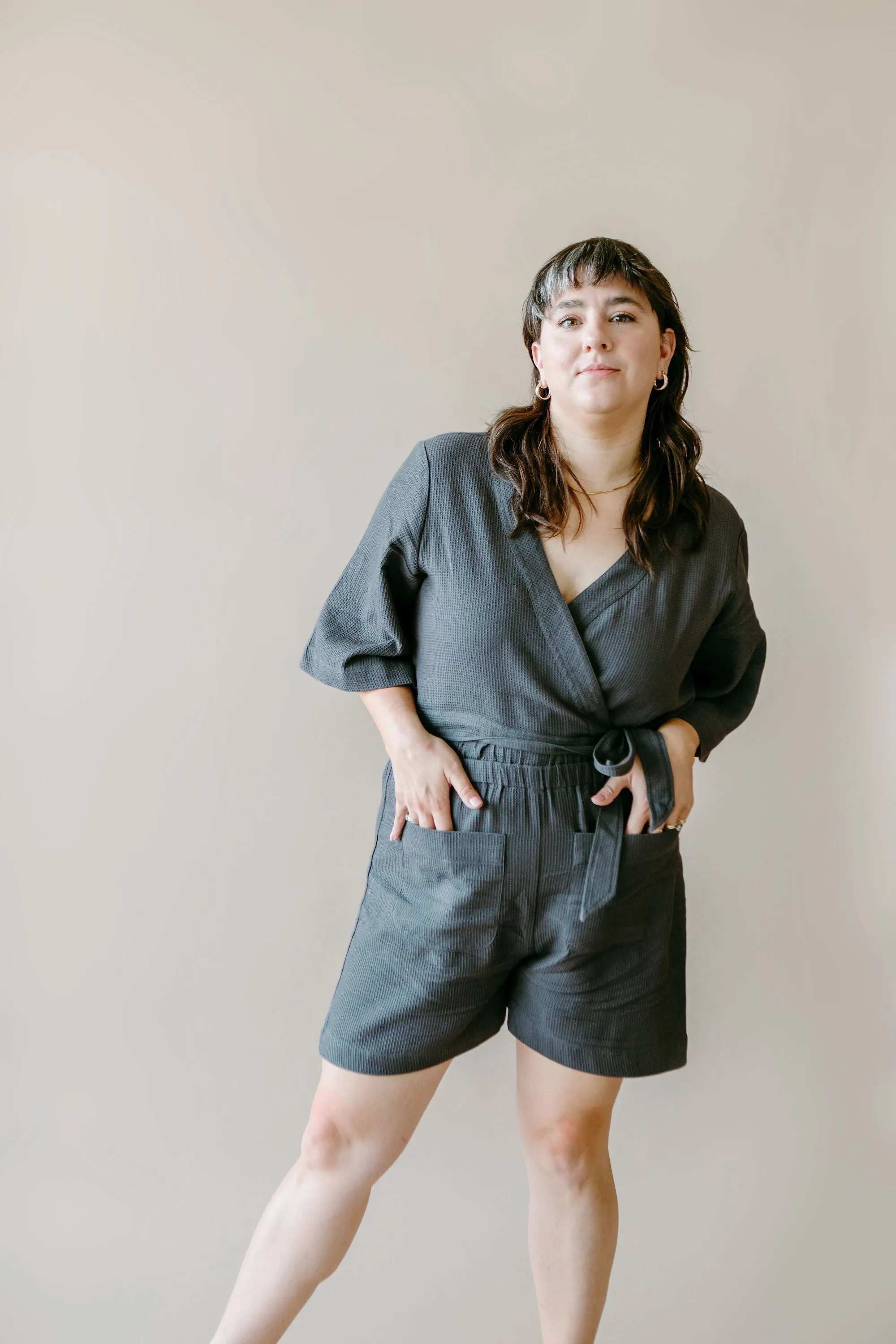 Waffle Romper Robe