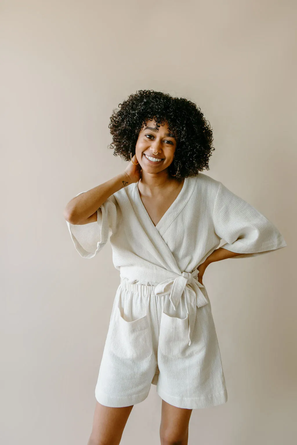 Waffle Romper Robe