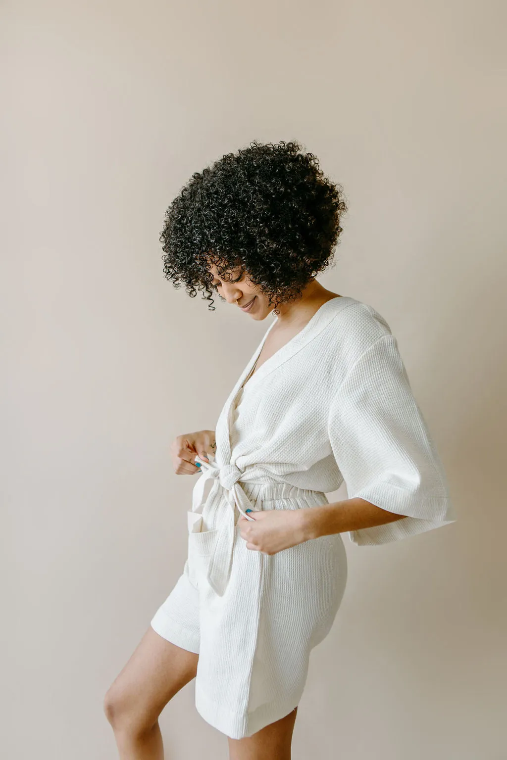 Waffle Romper Robe