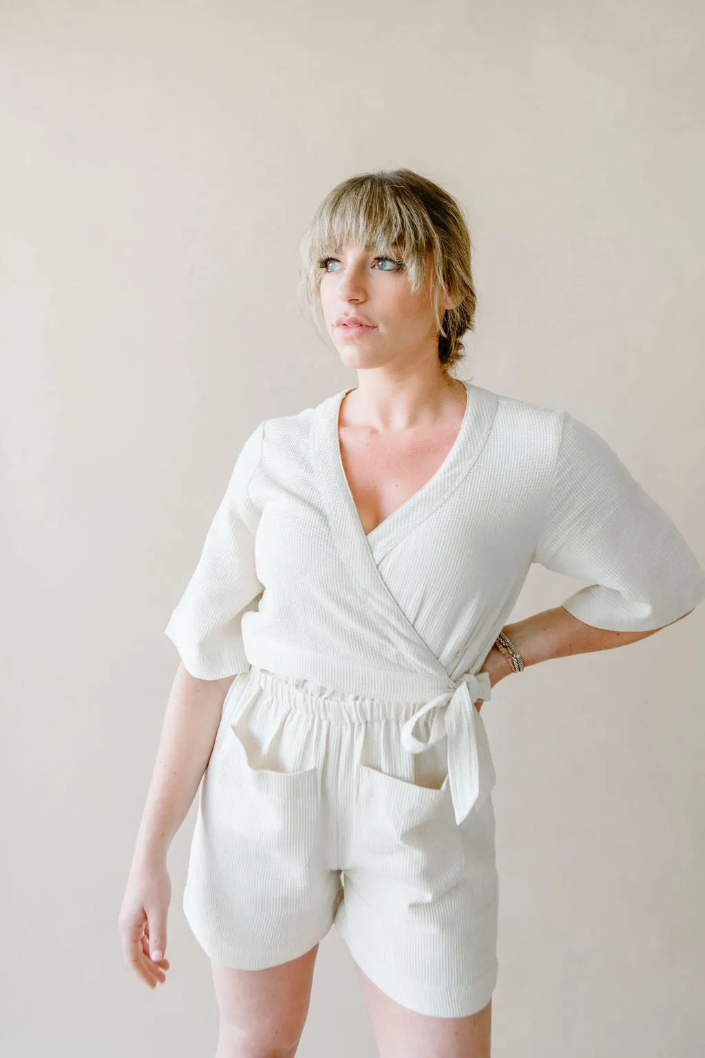 Waffle Romper Robe