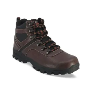 WEATHERPROOF VINTAGE Mens Brown 1&quot; Platform Jasper Block Heel Hiking Boots 12 M