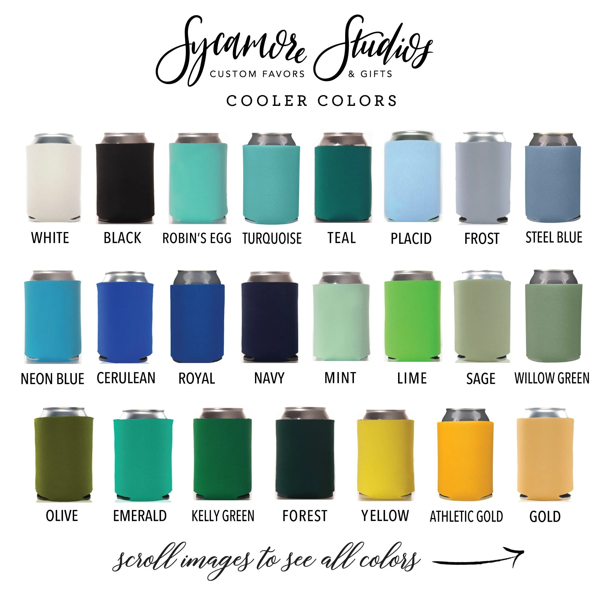 Wedding Can Cooler #19FR - Full Color