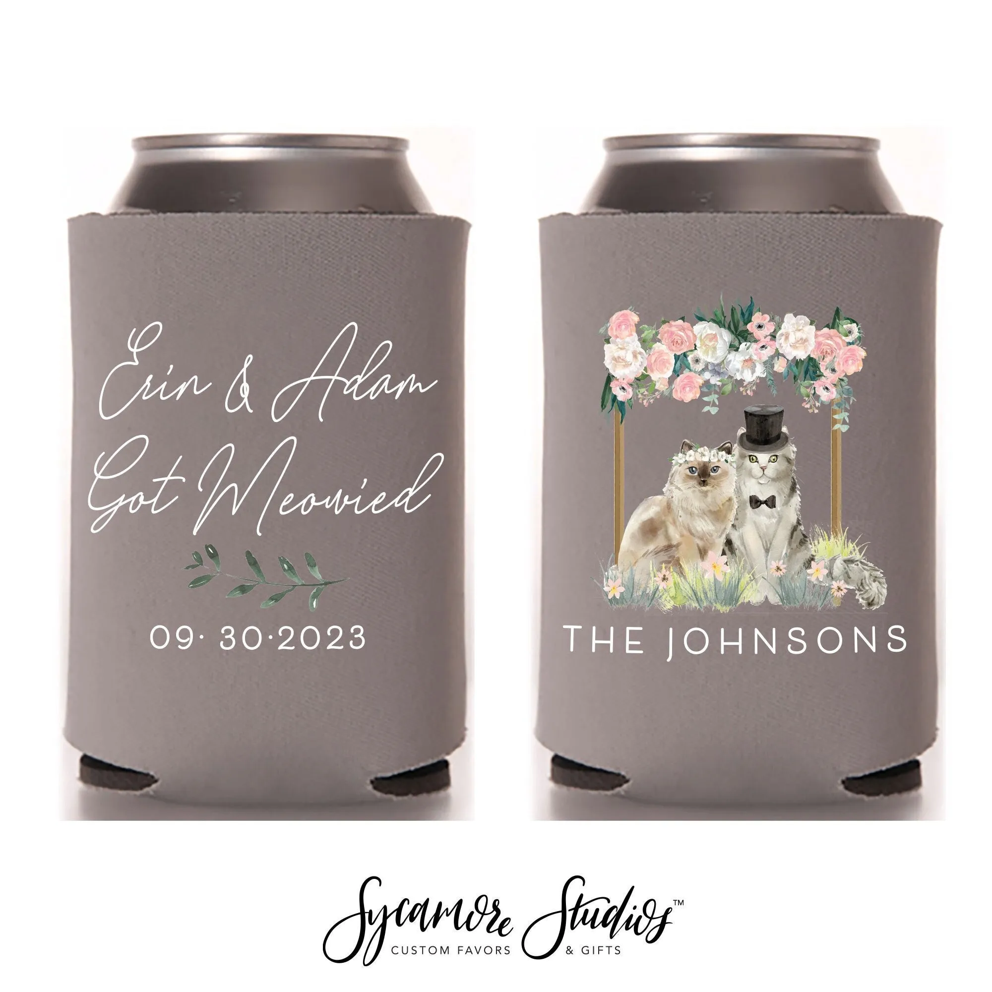 Wedding Can Cooler #19FR - Full Color