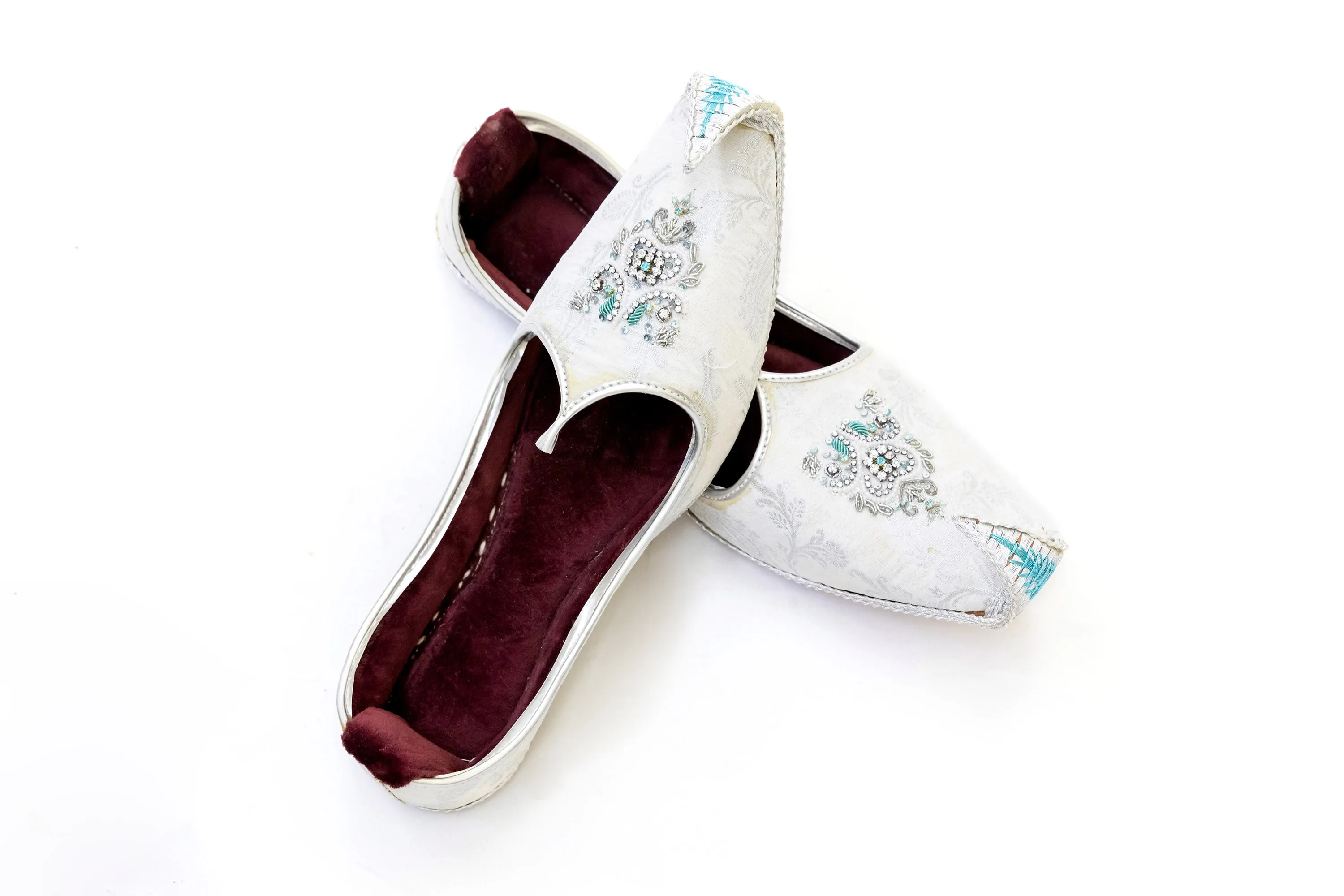 White Dulha Khussa - Shoes - Women's