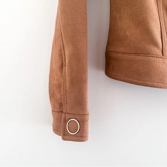 White House Black Market Faux Suede Jacket