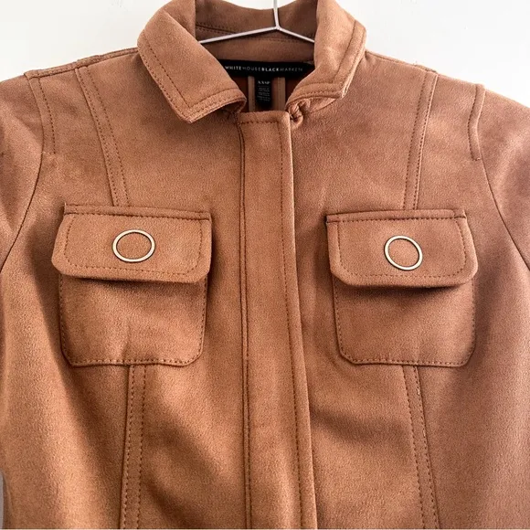 White House Black Market Faux Suede Jacket