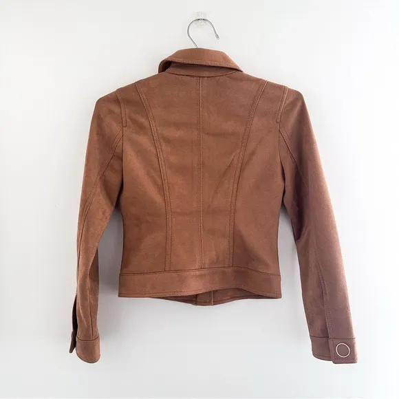 White House Black Market Faux Suede Jacket