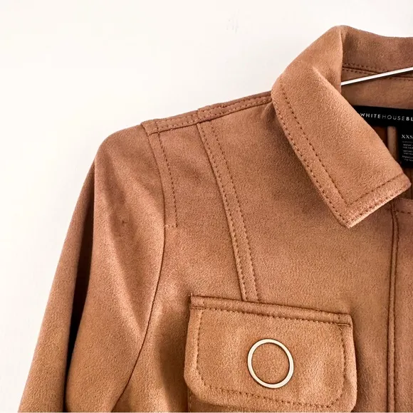 White House Black Market Faux Suede Jacket