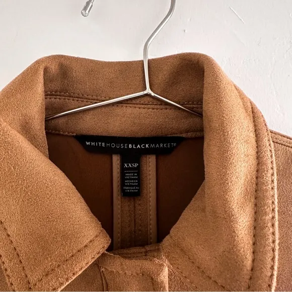 White House Black Market Faux Suede Jacket