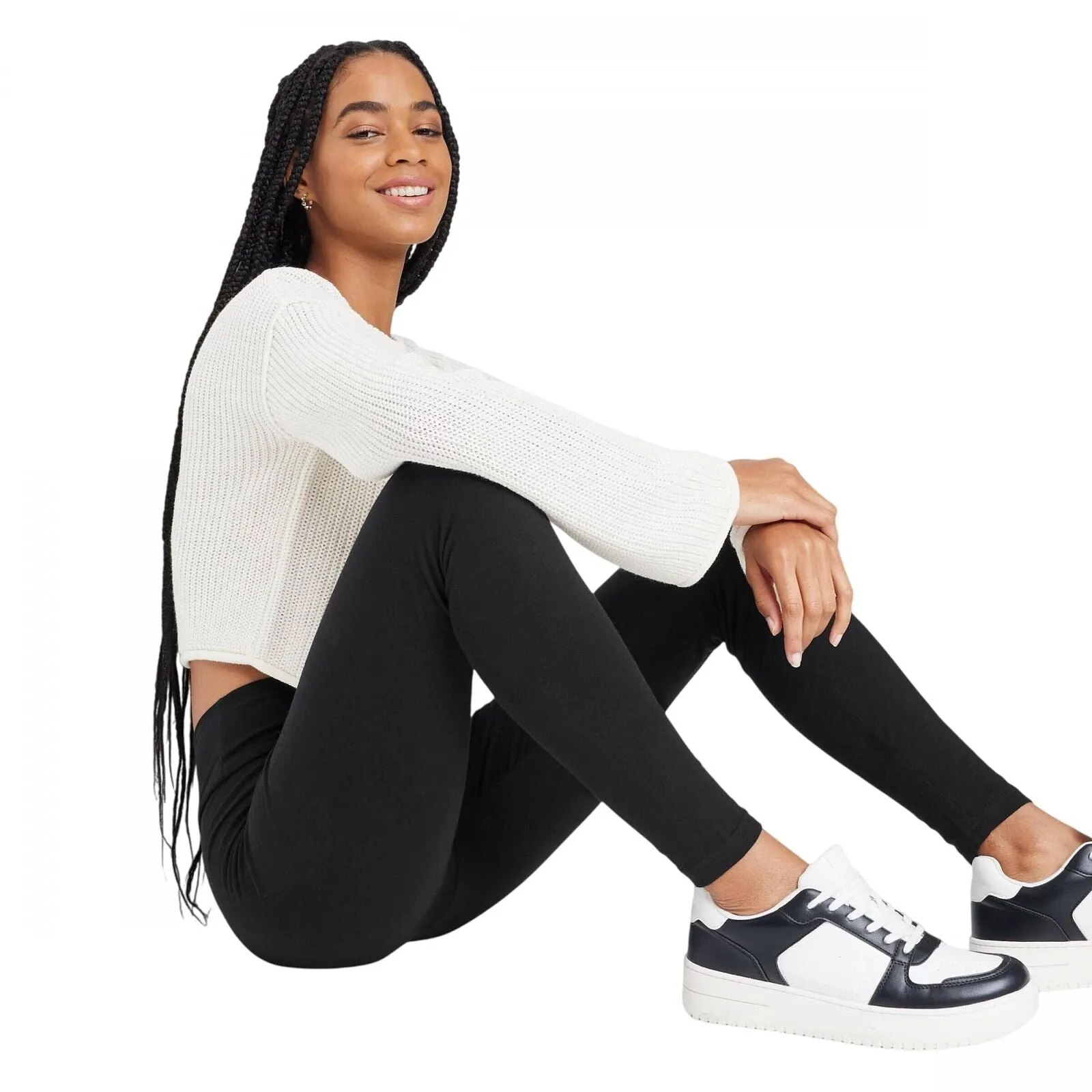 Wild Fable Womens Lola Lace-Up Sneakers with Memory Foam Insole Black 6M